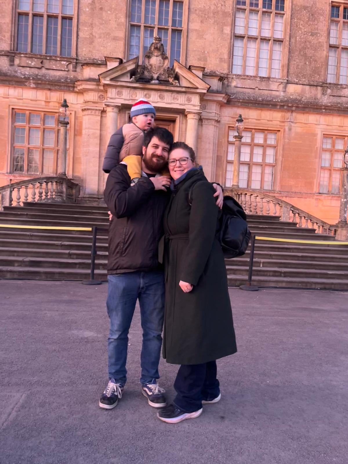 Outside Longleat House